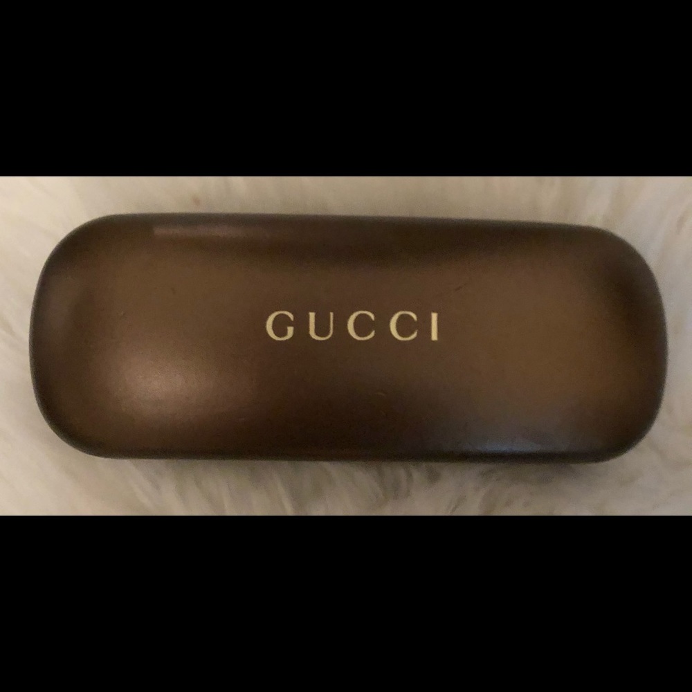 AUTHENTIC GUCCI HARD CASE GLASSES HOLDER COPPER